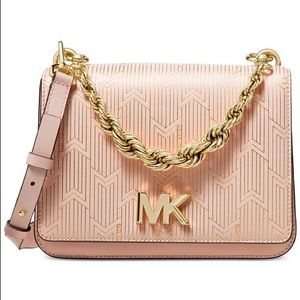 Michael Kors Metallic Deco Soft Pink/Gold Bag New